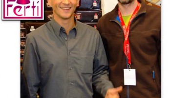 Cedric Huet (à gauche) et Rody au salon de Essen 2009